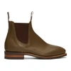 R.M.WILLIAMS R.M. WILLIAMS KHAKI YEARLING COMFORT CRAFTSMAN CHELSEA BOOTS