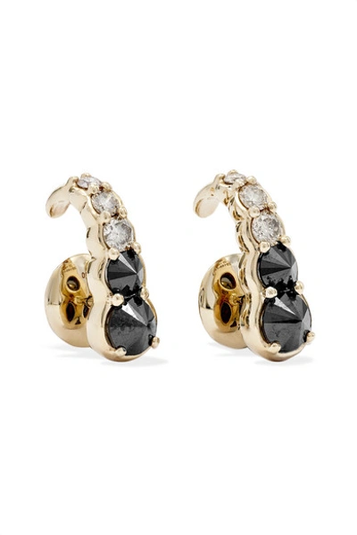 Ara Vartanian Hook 18-karat White Gold Diamond Earrings