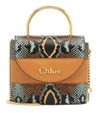 CHLOÉ ABY LOCK SMALL LEATHER SHOULDER BAG,P00438404