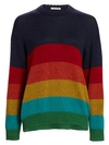 MOTHER Colorblock Wool Knit Sweater