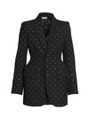 BALENCIAGA Embellished Hour-Glass Wool Jacket