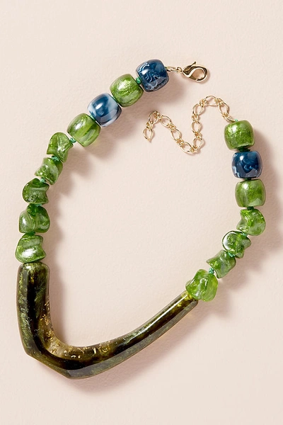 Amber Sceats Rocky Necklace In Green