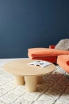 Anthropologie Anya Travertine Coffee Table In Beige