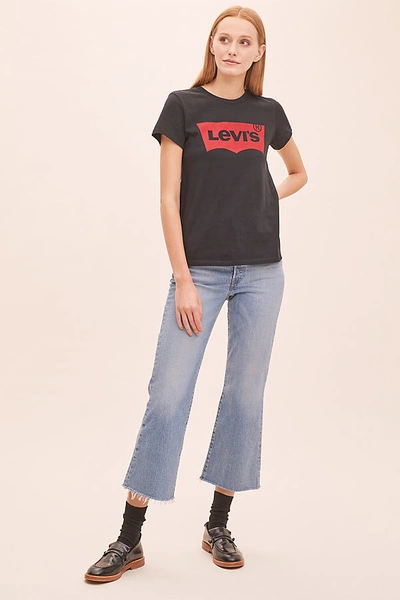 Levi's Ribcage Cropped-flared Jeans