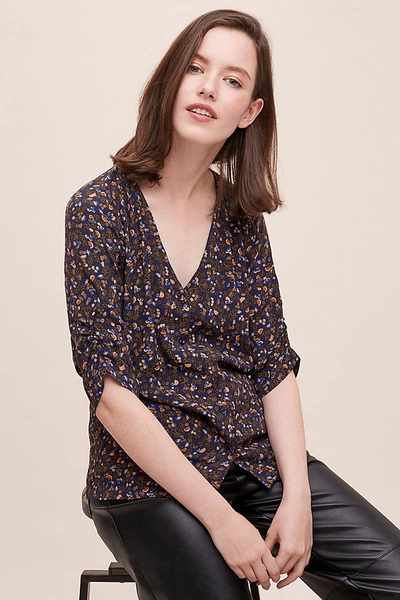 Sessun Ailsa Floral Blouse In Blue