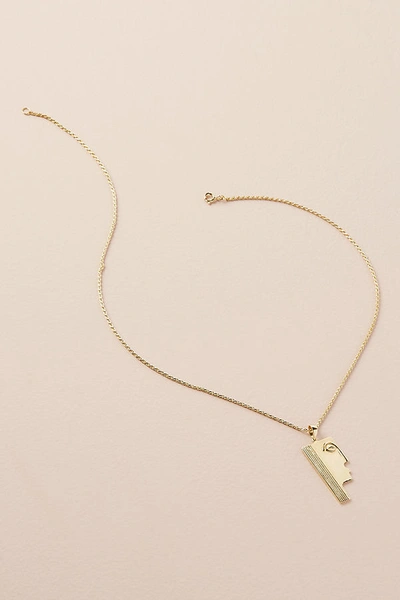 Anna + Nina Pharaoh-charm Necklace In Gold