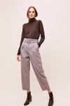 PAPER LONDON PAPER LONDON BELTED-CHECKED TROUSERS,4123635950001