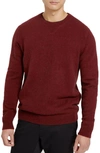 Frank + Oak Regular Fit Sweater In Dark Red