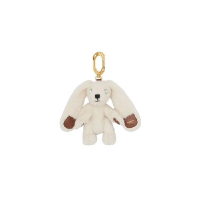 Burberry Embellished Faux Fur And Leather Rabbit Charm