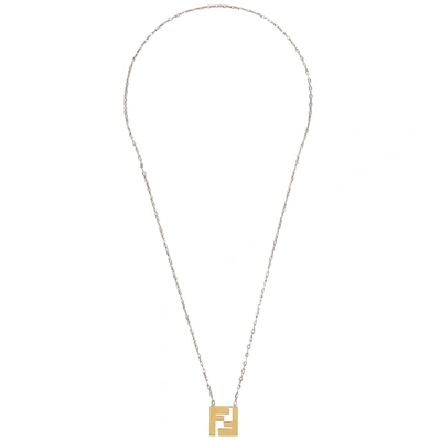 Fendi Ff Gold And Silver-tone Necklace