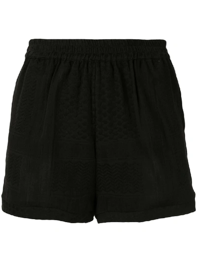 Cecilie Copenhagen Patterned Shorts In Black