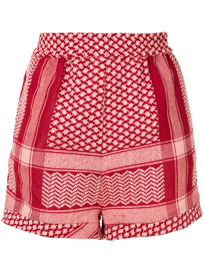 Cecilie Copenhagen Patterned Shorts In Red