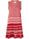 Cecilie Copenhagen Sleeveless Patterned Dress In Red