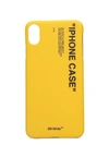 OFF-WHITE QUOTE IPHONE XS MAX COVER IN YELLOW PVC,11157741