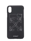 OFF-WHITE ABSTRACT ARROWS IPHONE / IPAD CASE IN BLACK PVC,11157743