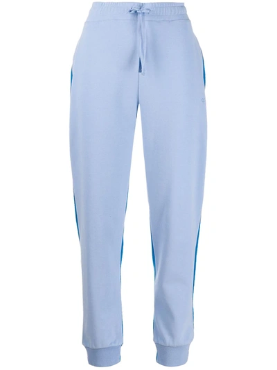 Chinti & Parker Contrast Panel Track Trousers In Blue