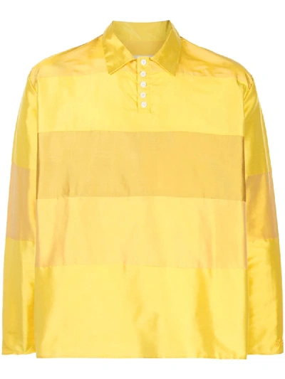 Camiel Fortgens Oversized Panelled Top In Yellow