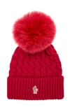 MONCLER GENIUS 3 MONCLER GRENOBLE CASHMERE AND WOOL POM HAT,724095