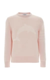 Thom Browne Dolphin Cotton Intarsia Knit Sweater In Pink