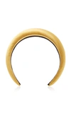 Jennifer Behr Thada Silk Headband In Yellow