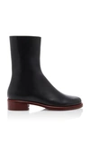 MARINA MOSCONE LEATHER CHELSEA BOOTS,776860