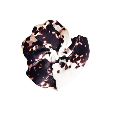 Jessica Russell Flint Silk Hair Scrunchie: Cowgirl Print - With Giftbox