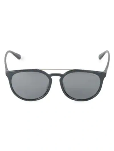 Emporio Armani 58mm Aviator Sunglasses In Grey