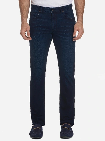 Robert Graham Koch Straight Slim Fit Jeans In Indigo