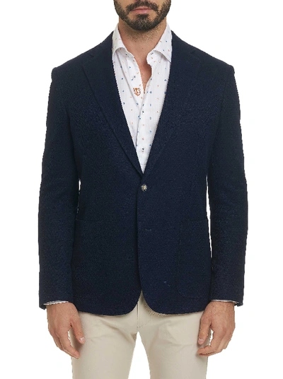 Robert Graham Men's Albani Cotton Two-button Jacket In Navy