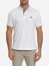 Robert Graham Easton Skull & Rose Classic Fit Polo Shirt In White