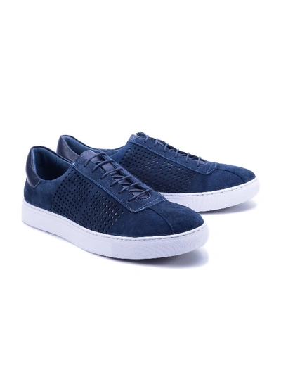 Robert Graham Anson Sneaker In Navy