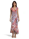 ROBERT GRAHAM SOPHIA PAISLEY MIXED PRINT DRESS