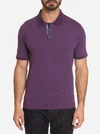 Robert Graham Men's Short Sleeve Westan Polo Shirt In Purple