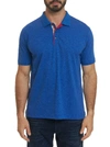 Robert Graham Men's Short Sleeve Westan Polo Shirt In Heather Blue