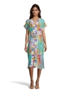 ROBERT GRAHAM ROBERT GRAHAM ANGELICA PALM PRINT SILK DRESS