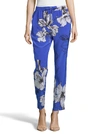 dressing gownRT GRAHAM PARKER BLUE HAWAIIAN PRINTED SILK trousers