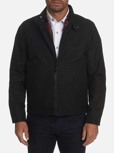 Robert Graham Mcqueen Woven Jacket With Removable Liner Vest In Black