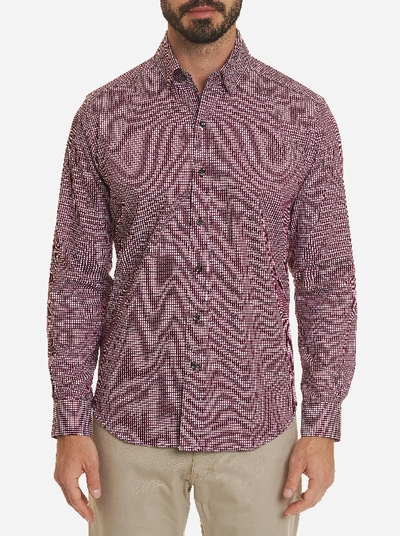 Robert Graham Charlie Classic Fit Shirt In Bordeaux