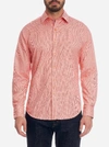 Robert Graham Hearst Regular Fit Sport Shirt In Orange