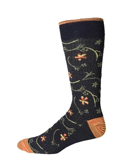 Robert Graham Gale Socks In Navy