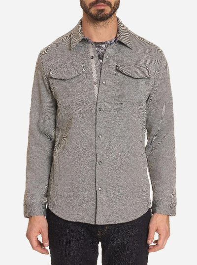 Robert Graham Navarre Classic Fit Shirt Jacket In Grey