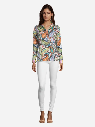 Robert Graham Priscilla Paisley Printed Shirt In Multi