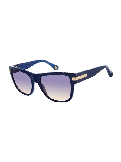 Robert Graham Brando Square Sunglasses In Navy