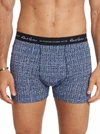 ROBERT GRAHAM GRID PRINT BOXER BRIEF