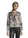 ROBERT GRAHAM MEREDITH THE GATSBY PRINTED BOMBER JACKET