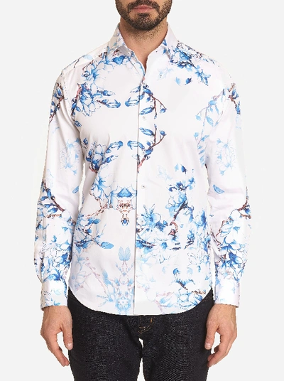 Robert Graham Windsor Floral Classic Fit Button-down Shirt In Blue