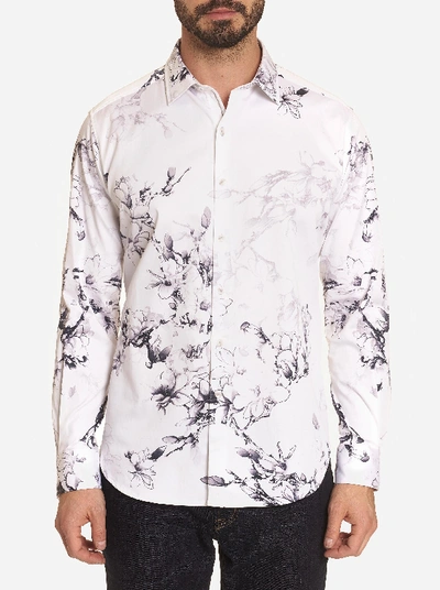 Robert Graham Windsor Floral Classic Fit Button-down Shirt In Black