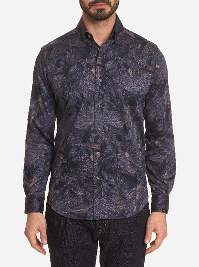 Robert Graham Salger Printed Classic Fit Button-down Shirt In Charcoal