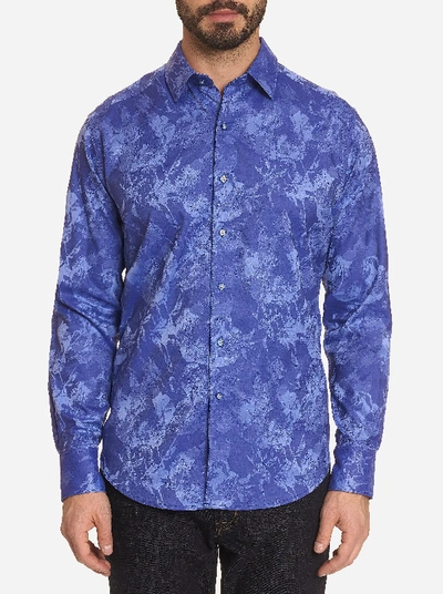 Robert Graham The Rose Floral Classic Fit Button-down Shirt In Blue