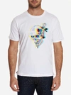Robert Graham Men's Bewitched Skull Graphic Crewneck T-shirt In White